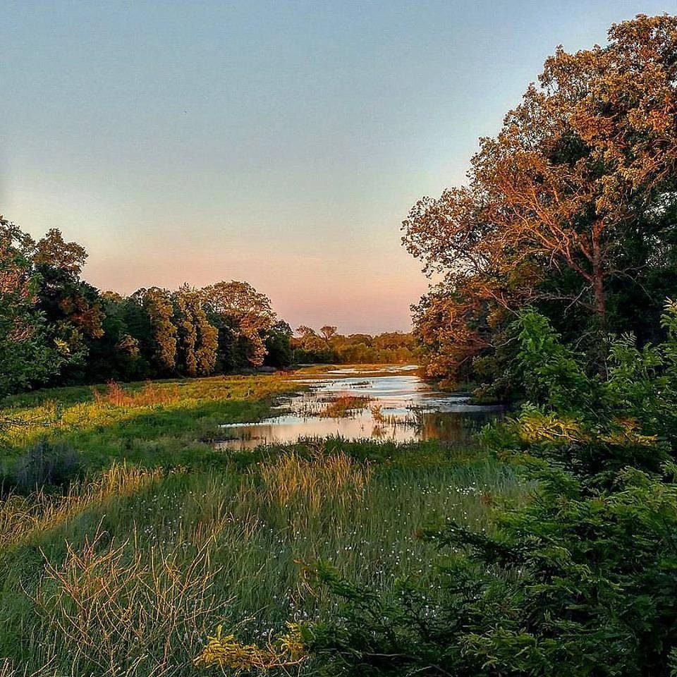 Sunset over the BigWoods hunting marsh